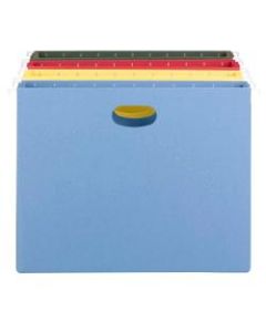 Smead Flex-I-Vision Color Hanging Pockets, Letter Size, 3 1/2in Expansion, Assorted Colors, Pack Of 4