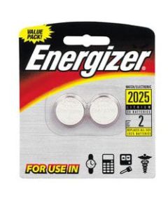 Energizer 3-Volt Lithium Calculator/Watch Batteries, 2025, Pack Of 2