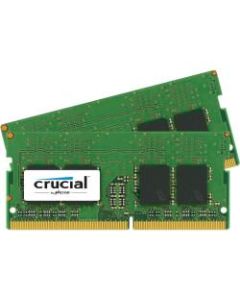 Crucial 8GB (2 x 4 GB) DDR4 SDRAM Memory Module - 8 GB (2 x 4GB) - DDR4-2400/PC4-19200 DDR4 SDRAM - 2400 MHz - CL17 - 1.20 V - Non-ECC - Unbuffered - 260-pin - SoDIMM