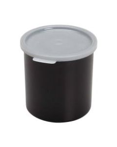Cambro Crock With Lid, 1.5 Qt, Black