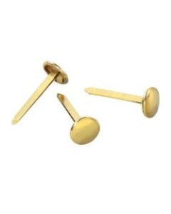 ACCO Round-Head Solid Brass Fasteners, No. 4R, 1in, Box Of 100