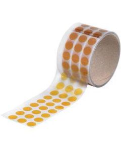 Kapton Discs, 3in Core, 0.5in x 0.5in, Amber, Case Of 1,000