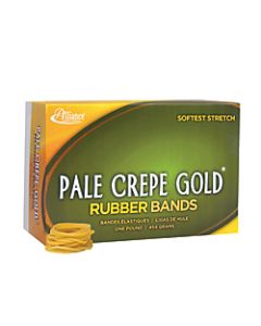 Alliance Pale Crepe Gold Rubber Bands, #12, 1 3/4in x 1/16in, 1 Lb, Box Of 3,850
