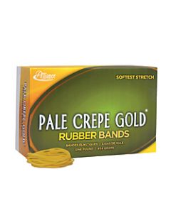 Alliance Pale Crepe Gold Rubber Bands, #16, 2 1/2in x 1/16in, 1 Lb, Box Of 2,675