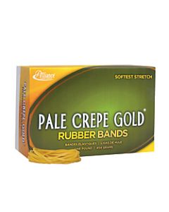 Alliance Pale Crepe Gold Rubber Bands , #18, 3in x 1/16in, 1 Lb, Box Of 2,205