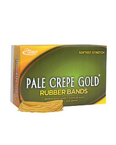 Alliance Pale Crepe Gold Rubber Bands, #19, 3 1/2in x 1/16in, 1 Lb, Box Of 1,890