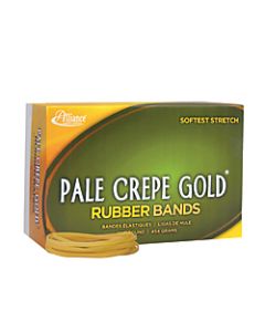 Alliance Pale Crepe Gold Rubber Bands, #33, 3 1/2in x 1/8in, 1 Lb, Box Of 970