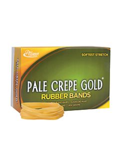 Alliance Pale Crepe Gold Rubber Bands, #64, 3 1/2in x 1/4in, 1 Lb, Box Of 490