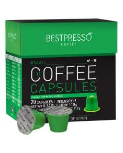 Bestpresso Single-Serve Coffee Freshpacks, Brazil, Variety Pack, Carton Of 120, 6 x 20 Per Box