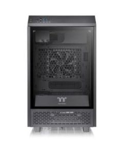 Thermaltake The Tower 100 Mini Chassis - Mini-tower - Black - SPCC, Tempered Glass - 4 x Bay - 2 x 4.72in x Fan(s) Installed - 0 - Mini ITX Motherboard Supported - 3 x Fan(s) Supported - 2 x Internal 3.5in Bay - 2 x Internal 2.5in Bay