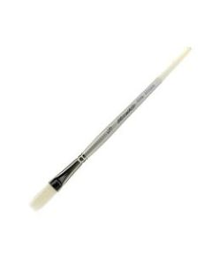 Silver Brush Silverwhite Series Short-Handle Paint Brush, 1/2in, Bright Bristle, Synthetic Taklon Filament, Multicolor