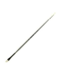 Silver Brush Silverwhite Series Short-Handle Paint Brush, 3/8in, Angular Bristle, Synthetic Taklon Filament, Multicolor