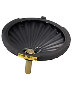 Justrite Spill Control Funnel, 3 1/4in x 21in, Black