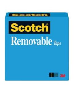 Scotch Magic 811 Removable Tape, 1/2in x 1296in, Clear