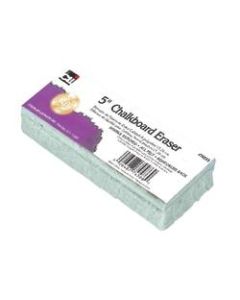 Charles Leonard, Inc. Standard Chalkboard Erasers, White, Pack Of 12