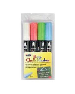 Marvy Uchida Bistro Chalk Markers Broad Tip, 4 Per Set, 2 Sets