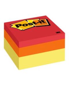 Post-it Notes Memo Cubes, 3in x 3in, Canary Wave, Pack Of 1 Cube