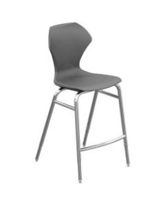 Marco Group Apex Apex Series Adjustable Stool, Charcoal/Chrome