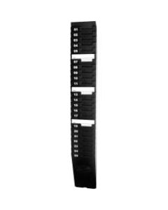 Lathem 25-Pocket Expandable Time Card Rack - 25 Pocket(s) - 27in Height x 3.9in Width x 2in Depth - Wall Mountable - Black - Plastic - 1Each