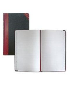 National Brand Hardbound Columnar Record Book, 14 1/8in x 8 5/8in, 50% Recycled, Black, 41 Lines Per Page, Book Of 300 Pages