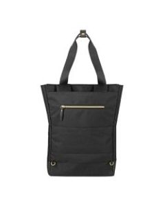 Solo Parker Hybrid Tote/Backpack With 15.6in Laptop Pocket, Black