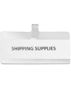 Panter Wire Rack Shelf Tags, 3 1/2in x 1 1/2in, White, Pack Of 10