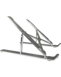 Amer Folding Travel Laptop Tablet Stand - 5.6in Height x 6.7in Width - Aluminum Alloy - Silver