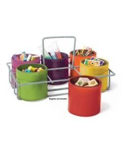 Essential Learning Products Sensational Classroom 6-Cup Caddy, 10-1/2inH x 7-1/2inW x 3inD, Multicolor