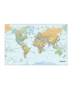 House of Doolittle Laminated World Map, 25in x 38in