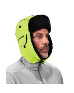 Ergodyne N-Ferno 6802 Nylon Classic Trapper Hat, Small/Medium, Lime