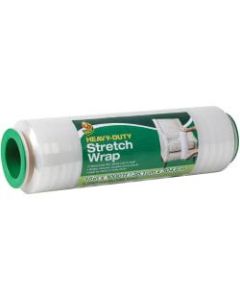Duck Heavy-duty Stretch Wrap - 15in Width x 1000 ft Length - Heavy Duty, Handle, Self-stick, Residue-free, Non-adhesive - Plastic - Clear