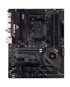 TUF GAMING X570-PRO (WI-FI) Desktop Motherboard - AMD Chipset - Socket AM4 - ATX - 128 GB DDR4 SDRAM Maximum RAM - DIMM, UDIMM - 4 x Memory Slots - IEEE 802.11 a/b/g/n/ac/ax - HDMI - DisplayPort - 8 x SATA Interfaces