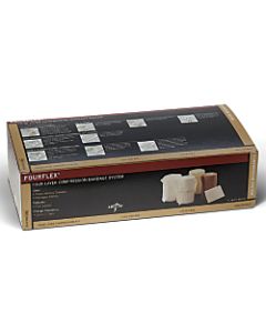 Fourflex 4-Layer Bandage System Kit, Brown/Cream/White