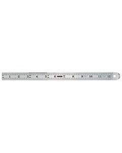 Industrial Precision Stainless Steel Rules, 12 in, Stainless Steel