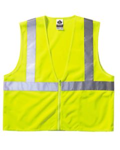 Ergodyne GloWear Safety Vest, 8210Z Economy Mesh Type-R Class 2, Large/X-Large, Lime