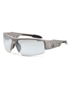 Ergodyne Skullerz Safety Glasses, Dagr, Matte Gray Frame, Indoor/Outdoor Lens