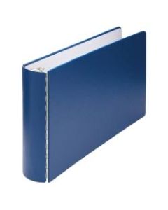 Wilson Jones DublLock Case-Bound 3-Ring Binder, 2in Round Rings, Blue