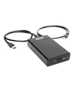 Tripp Lite Dual-Bay USB 3.0 SuperSpeed to 2.5 in. SATA III Portable Hard Drive RAID Enclosure with UASP Support - Storage enclosure - 2.5in - SATA 6Gb/s - 600 MBps - RAID 0, 1, JBOD - USB 3.0 - black