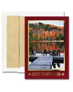 JAM Paper Thanksgiving Card Set, Quiet Thanksiving, Set Of 25 Cards and 25 Envelopes