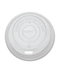 Karat Earth Compostable Dome Sipper Lids For 8 Oz Cups, White, Pack Of 1,000 Lids