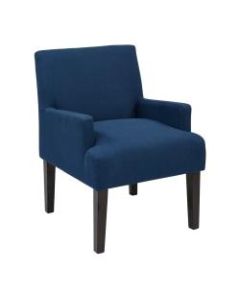 Ave Six Work Smart Main Street Guest Chair, Woven Indigo/Black
