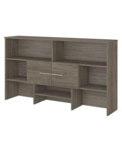 Bush Business Furniture Office 500 72inW Desk Hutch, Modern Hickory, Standard Delivery