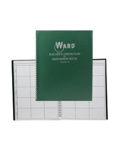 Ward 6-Period Teacher Plan Books, Green, Pack Of 4