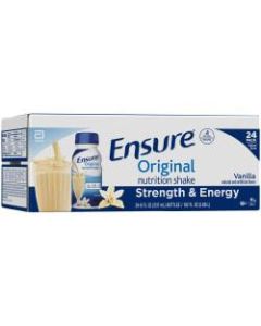ENSURE PLUS Original Vanilla Meal Replacement Nutrition Shakes, 8 Oz, Pack Of 24 Bottles