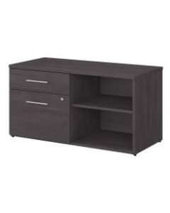 Bush Business Furniture Office 500 Low Storage Cabinet With Drawers And Shelves, Storm Gray, Standard Delivery