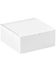 Office Depot Brand Gift Boxes, 8inL x 8inW x 3 1/2inH, 100% Recycled, White, Case Of 100