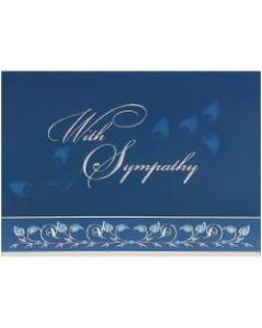 JAM Paper Sympathy Card Set, With Sympathy, Set Of 25 Cards And 25 Envelopes