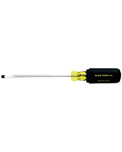 Klein Tools 1/4in Cabinet Tip Heavy Duty Round Shank Screwdriver, 6in