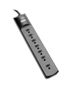 Tripp Lite Surge Protector Power Strip 120V 7 Outlet 7ft Cord 2450 Joule Black TAA - 7 x NEMA 5-15R - 1800 VA - 2450 J - TAA Compliant