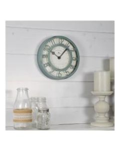 FirsTime & Co. Raised Plastic Wall Clock, Sage Green